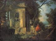 Jacques de letin Park Scene oil painting